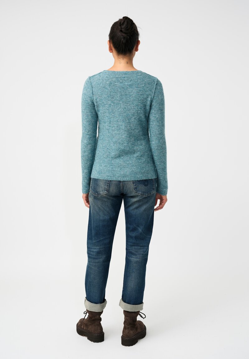 Rundholz DIP Knit Alpaca Blend Reverse Seam Pullover Sweater