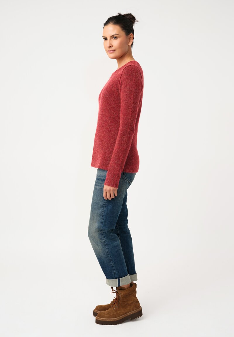 Rundholz DIP Knit Alpaca Blend Reverse Seam Pullover Sweater