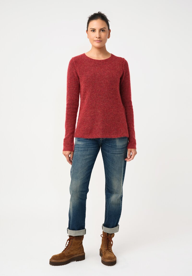 Rundholz DIP Knit Alpaca Blend Reverse Seam Pullover Sweater