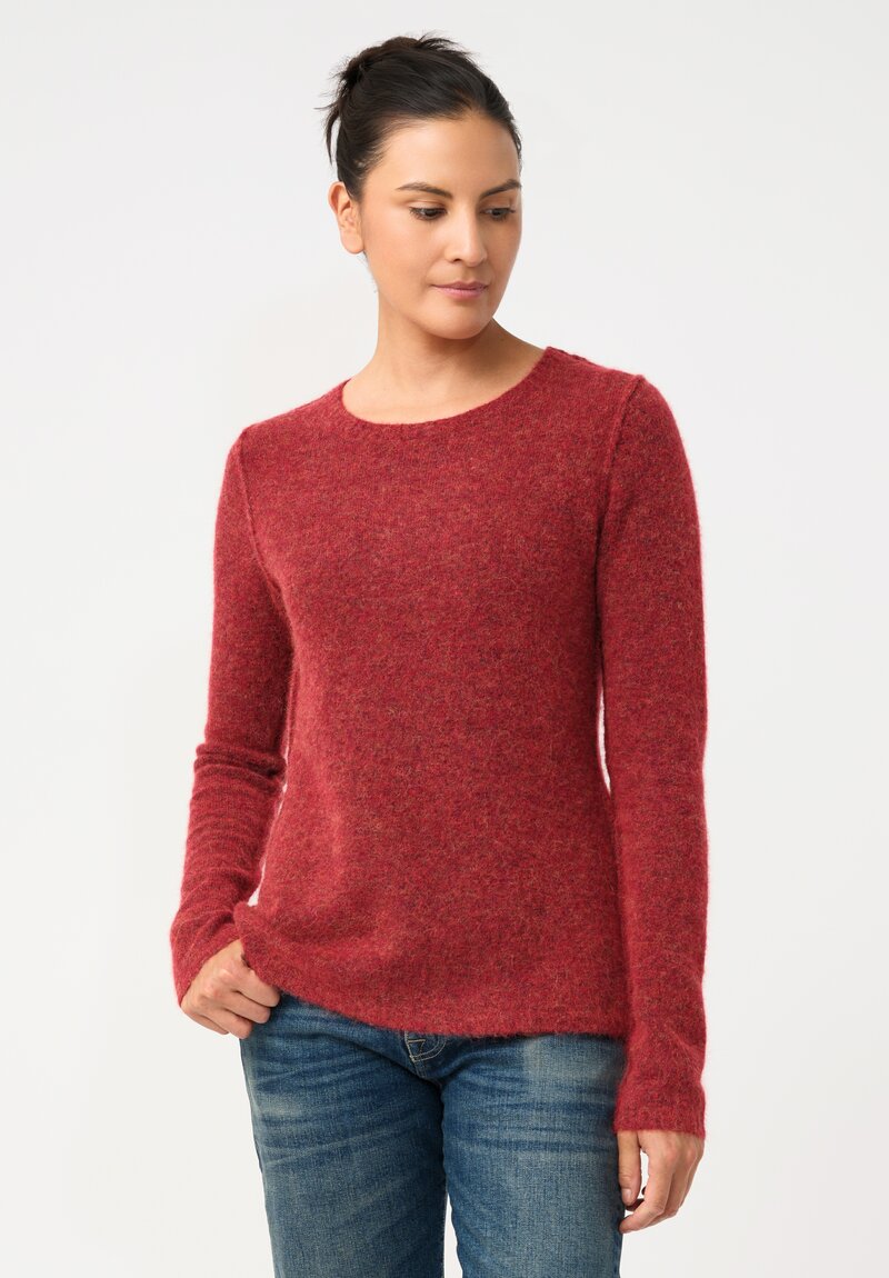Rundholz DIP Knit Alpaca Blend Reverse Seam Pullover Sweater