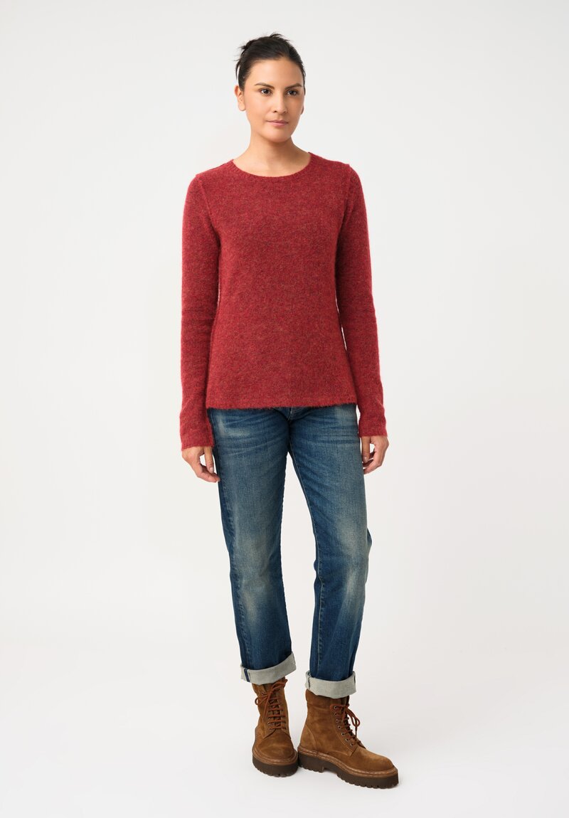 Rundholz DIP Knit Alpaca Blend Reverse Seam Pullover Sweater
