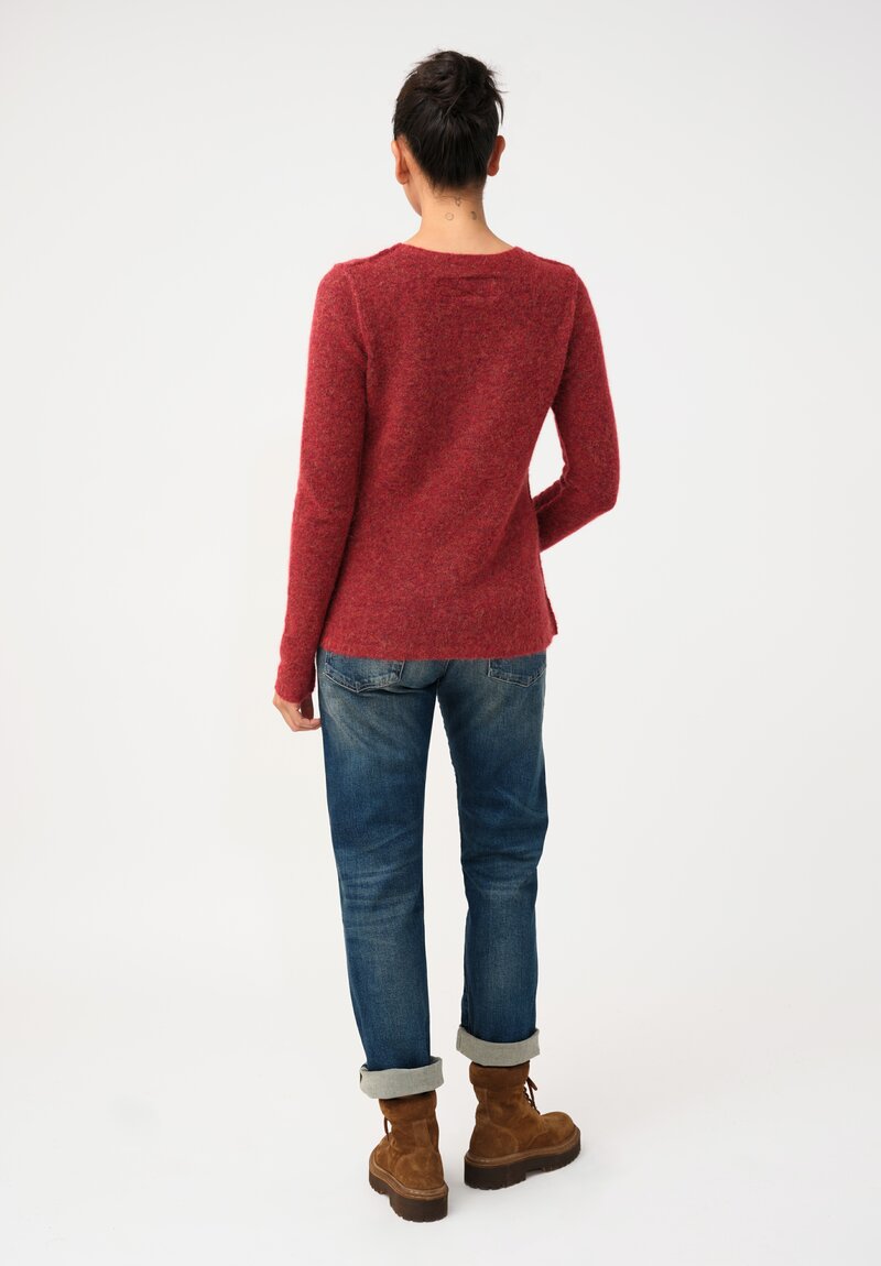 Rundholz DIP Knit Alpaca Blend Reverse Seam Pullover Sweater