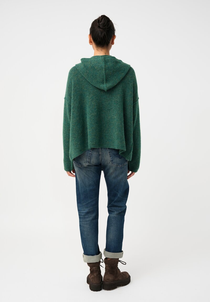 Rundholz DIP Knit Alpaca Blend Zip Front Hooded Sweater