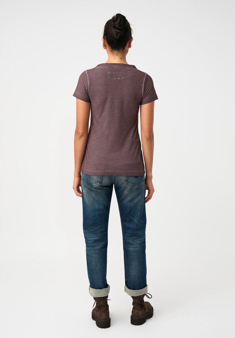 Rundholz DIP Stretch Cotton Jersey Drawstring Cowl Neck Tee