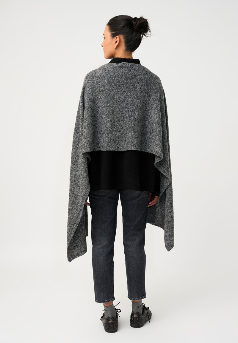Rundholz Black Label Knitted Scarf Melange Grey
