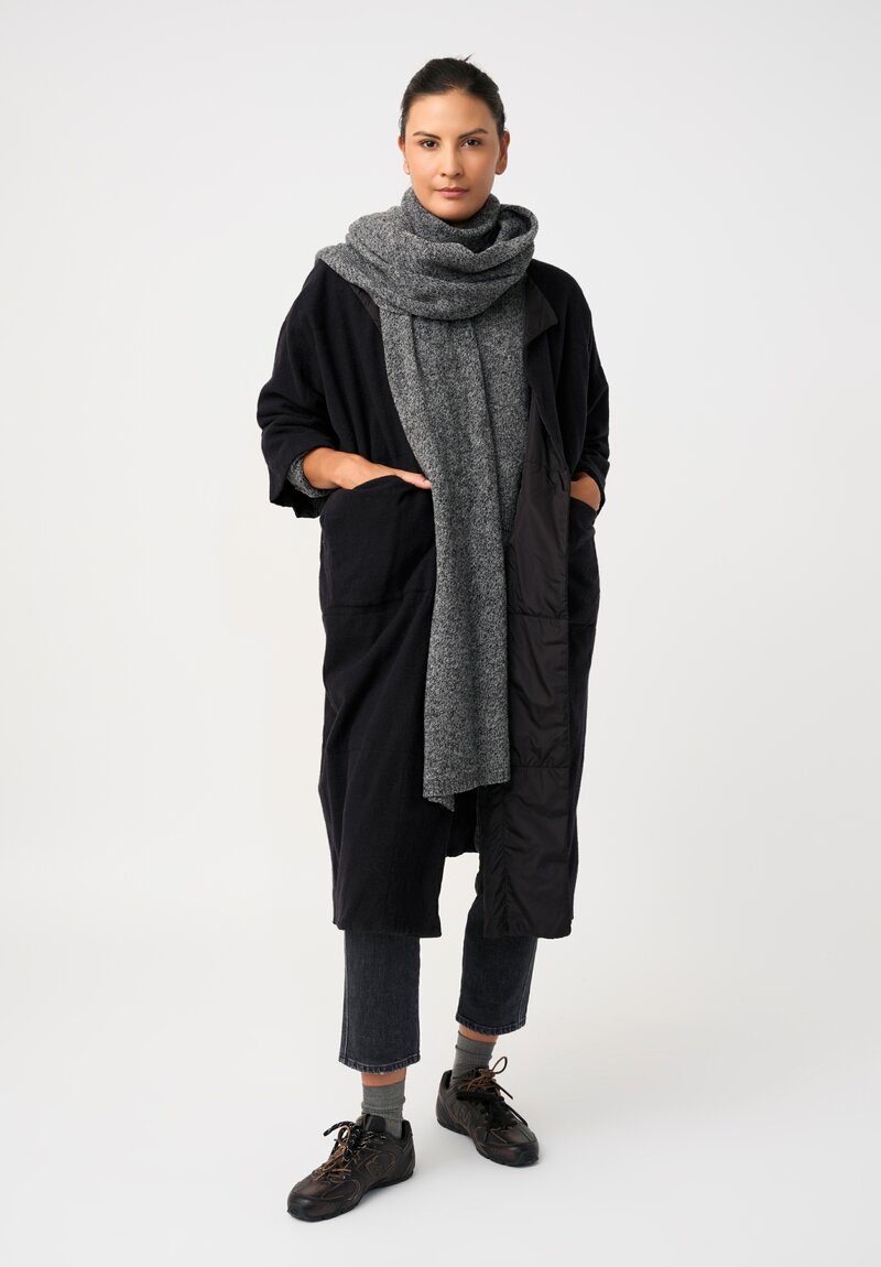 Rundholz Black Label Knitted Scarf Melange Grey