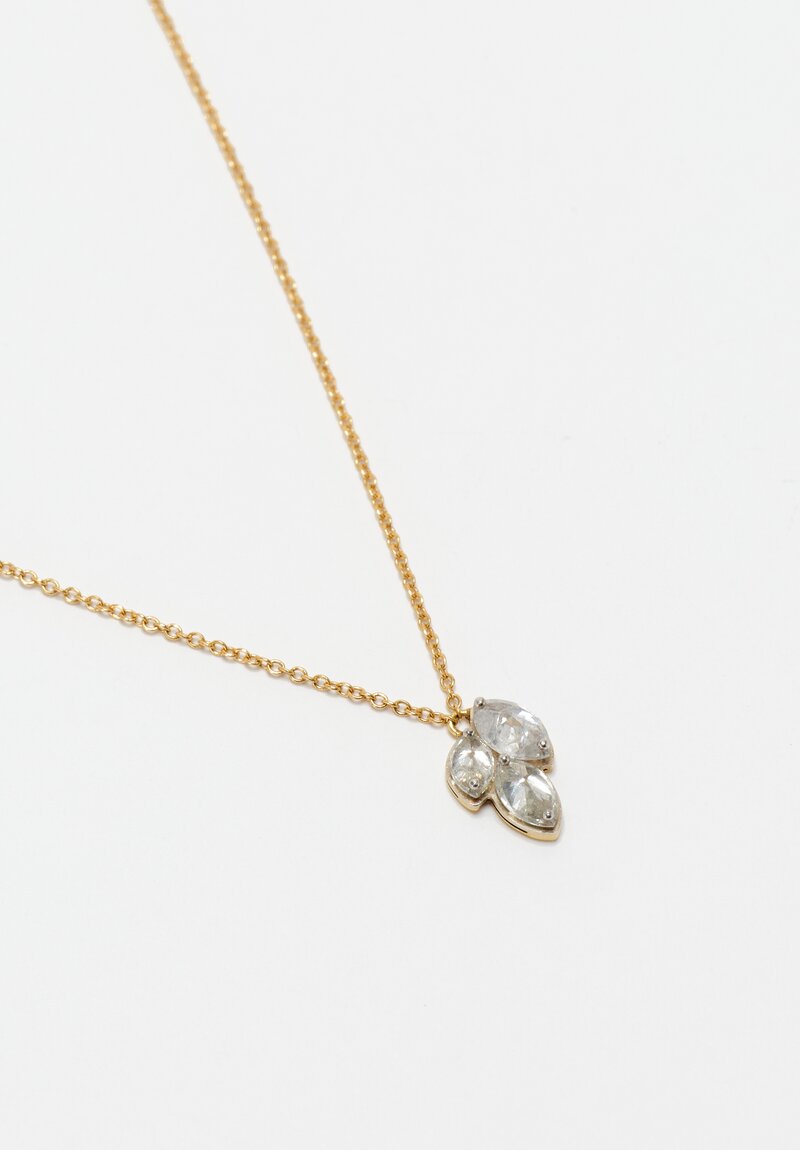 TAP by Todd Pownell 14K, 18K Marquise Diamond Trio Chain Necklace