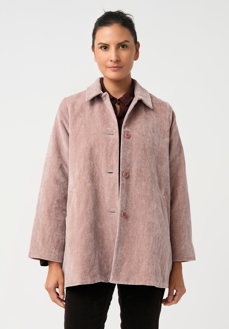 Casey Casey Cotton & Linen Velvet Soleil Linvel Button-Down Jacket