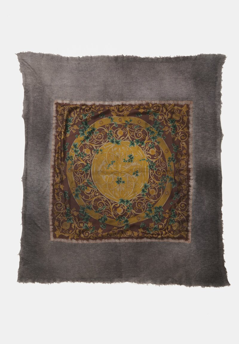 Avant Toi One-of-a-Kind Cashmere Silk Quadrello Scarf