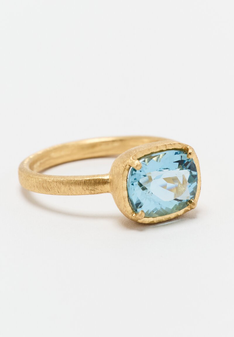 Yasuko Azuma 18k, Aquamarine Ring