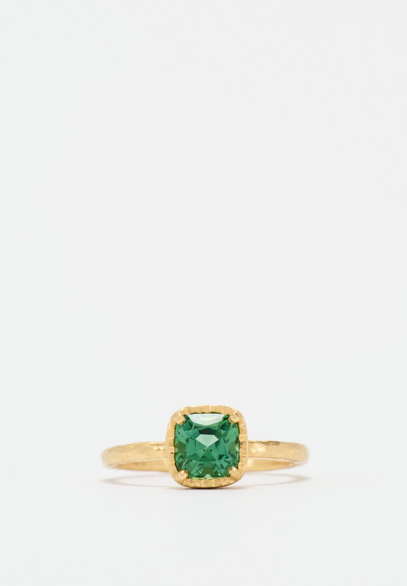 Yasuko Azuma 18k, Mint Tourmaline Ring Unheated