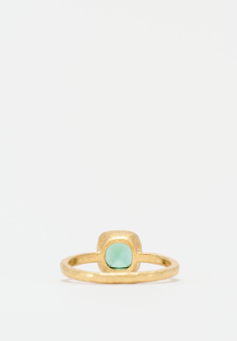 Yasuko Azuma 18k, Mint Tourmaline Ring Unheated