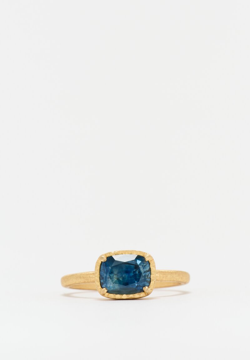 Yasuko Azuma 18k, Montana Sapphire Ring