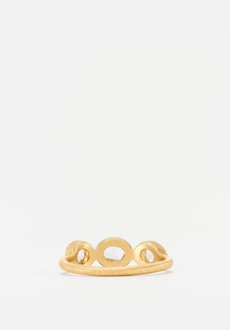 Yasuko Azuma 18k and 3 Rose Cut Diamonds Ring