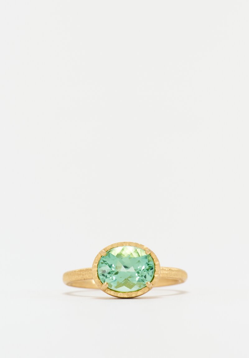 Yasuko Azuma 18K Green Tourmaline Ring