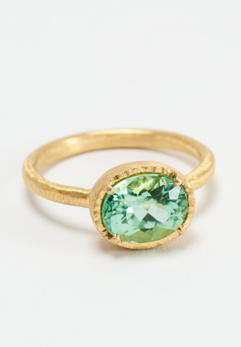 Yasuko Azuma 18K Green Tourmaline Ring