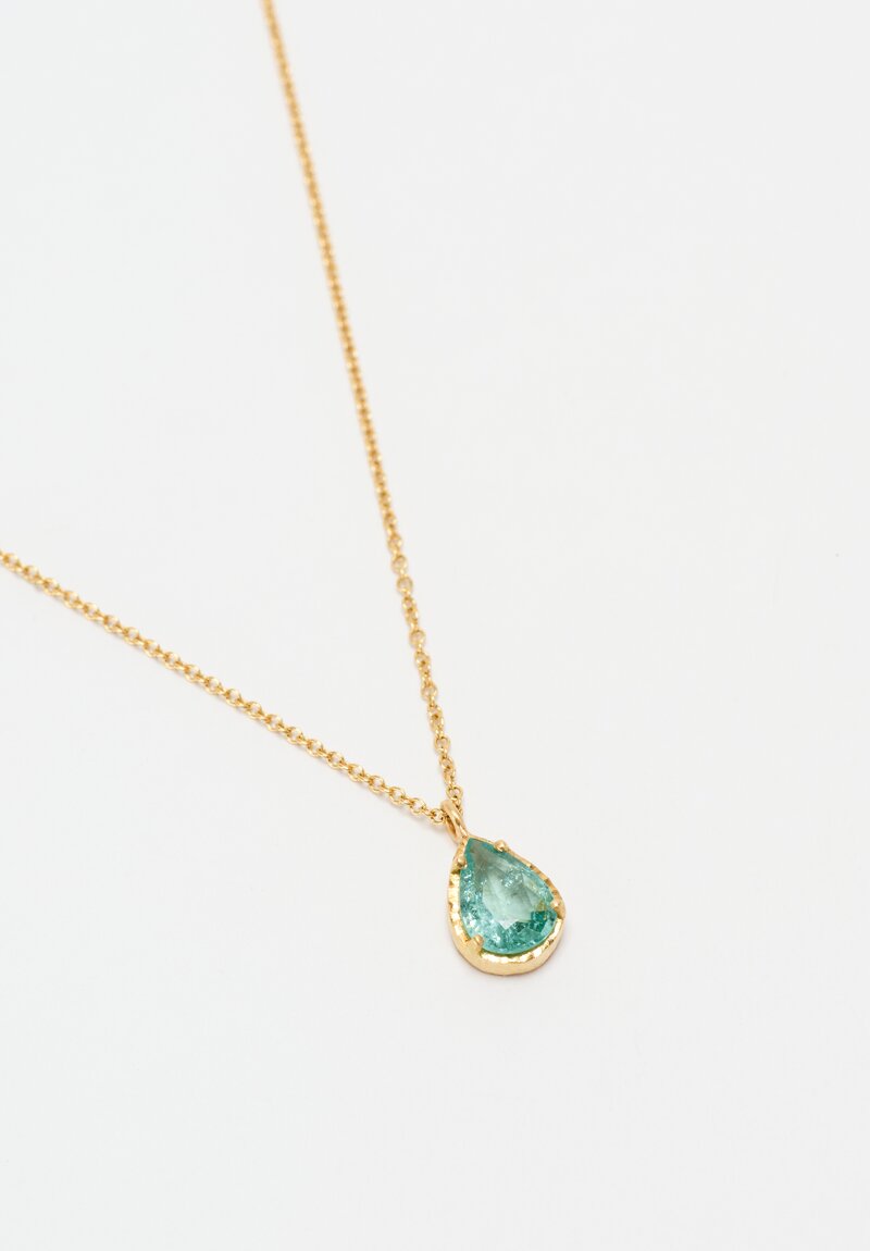 Yasuko Azuma 18k, Paraiba Tourmaline Necklace