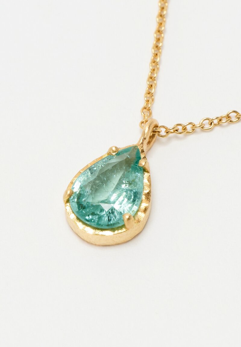 Yasuko Azuma 18k, Paraiba Tourmaline Necklace