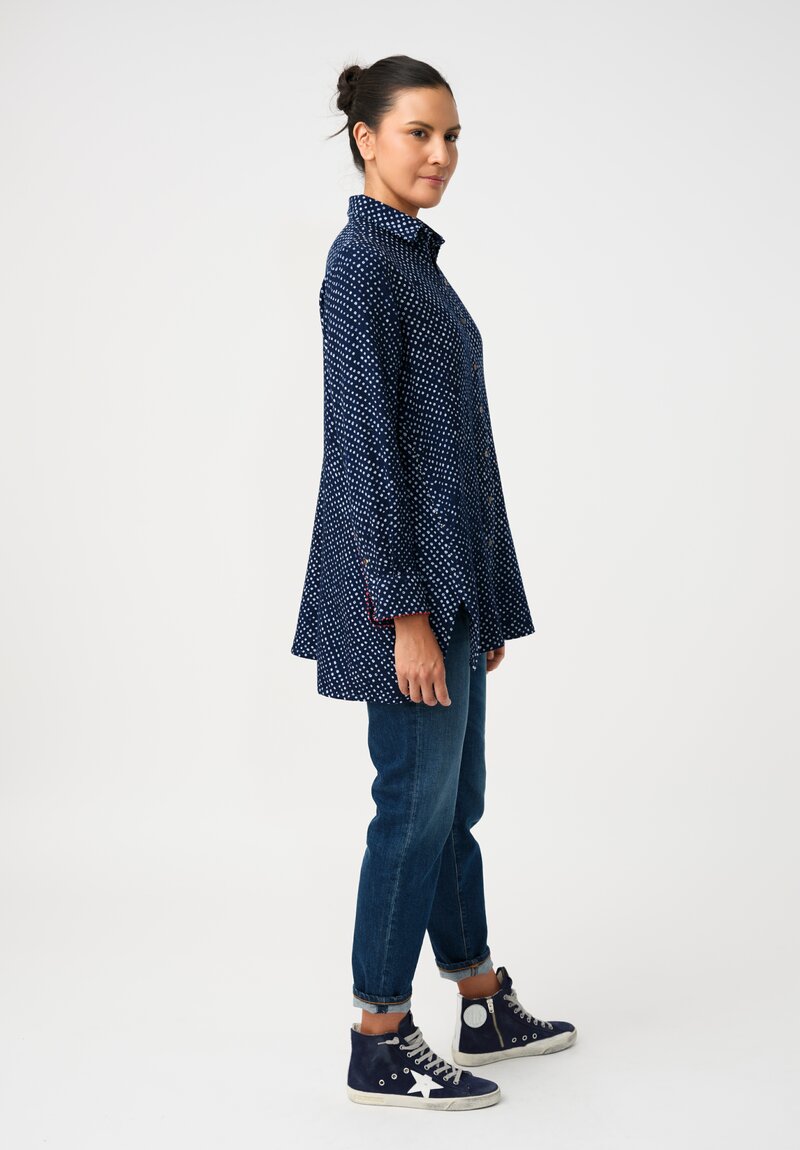 Péro Cashmere Hand-Knotted Button Down Top