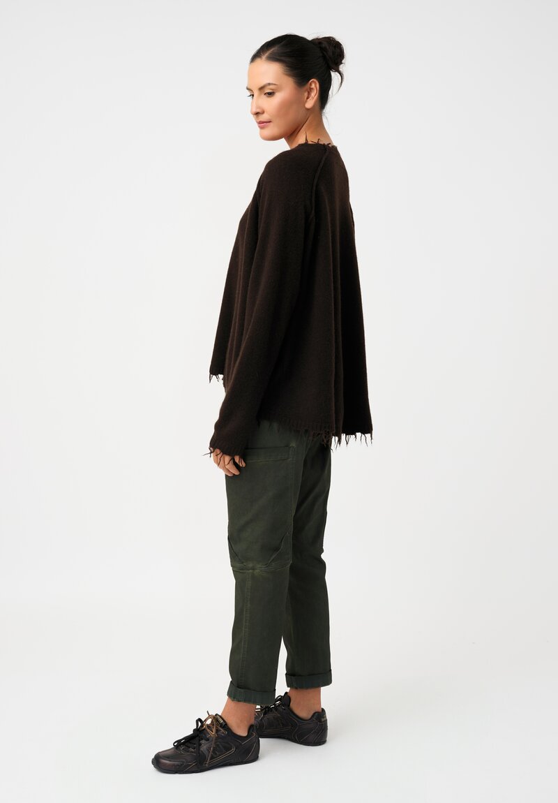 Rundholz Knit Yak Blend Distressed Pullover