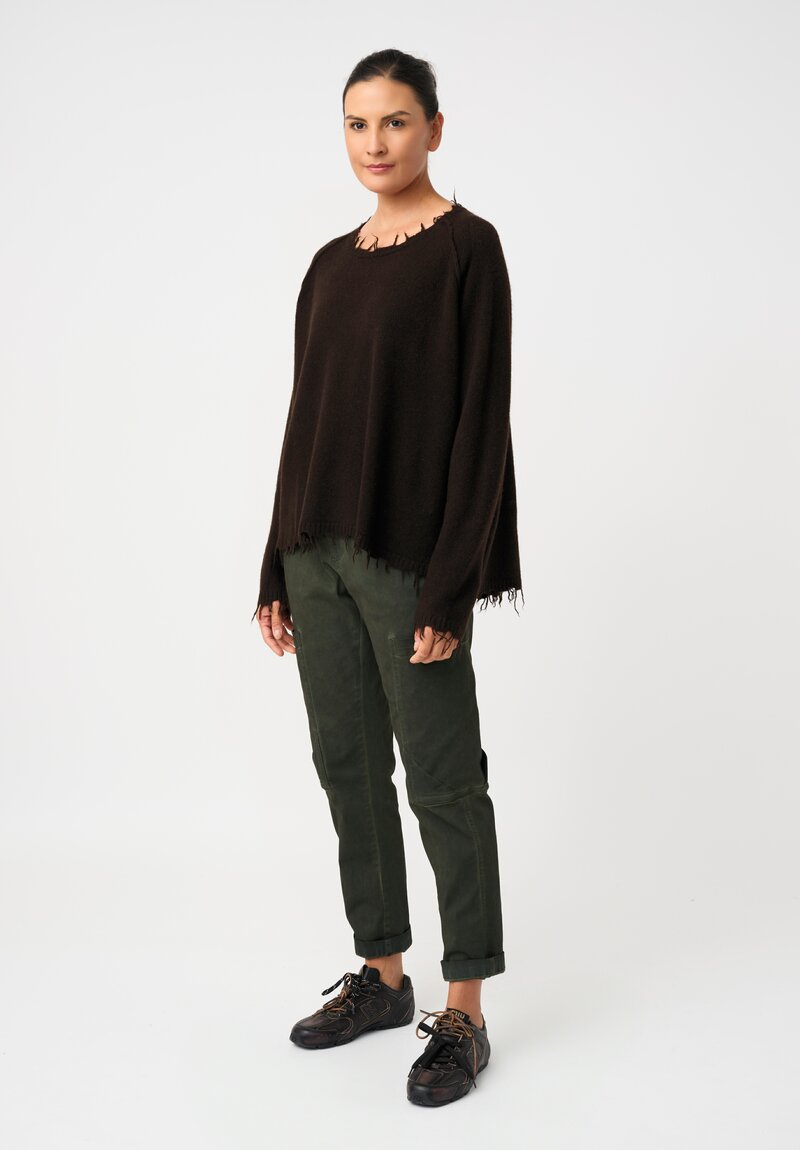 Rundholz Knit Yak Blend Distressed Pullover