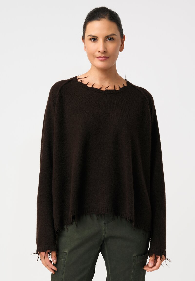 Rundholz Knit Yak Blend Distressed Pullover