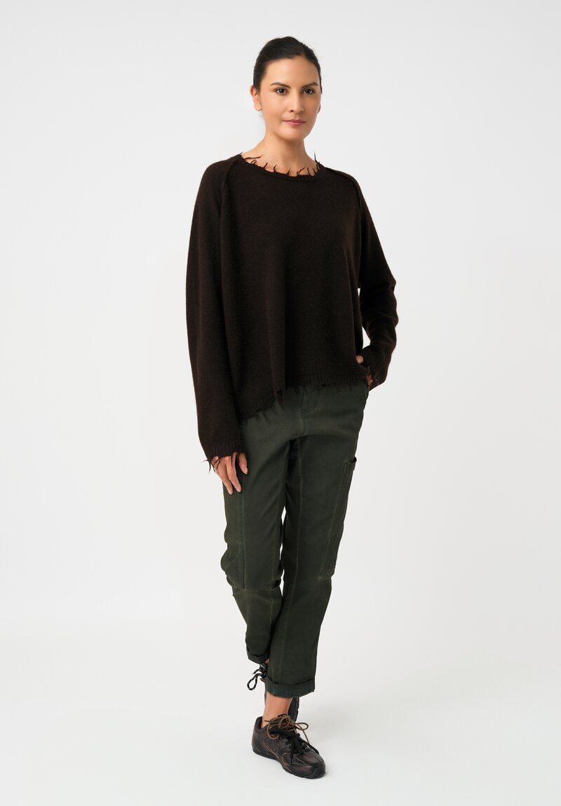 Rundholz Knit Yak Blend Distressed Pullover