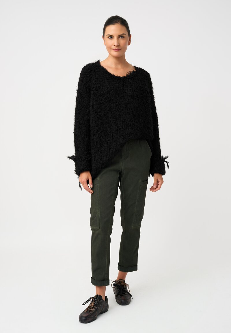 Rundholz Chunky Knit Alpaca Distressed Sweater