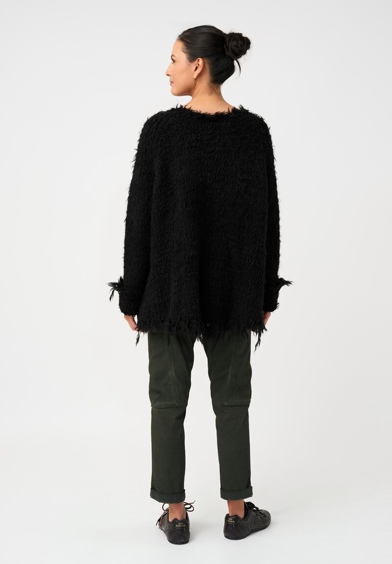 Rundholz Chunky Knit Alpaca Distressed Sweater