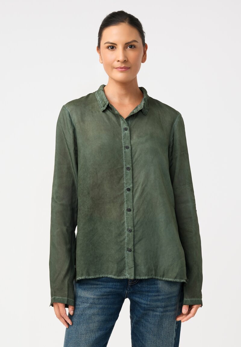 Rundholz DIP Overydyed Sheen Finish Step-Hem Shirt
