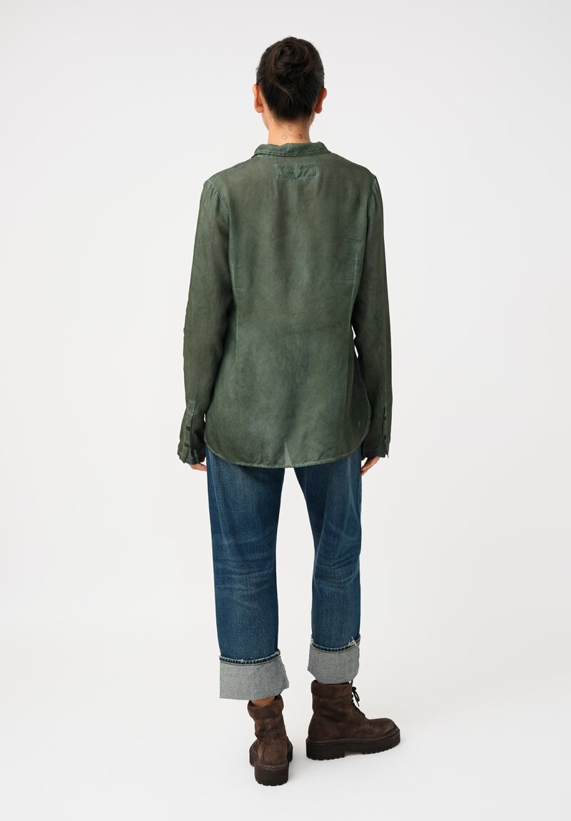 Rundholz DIP Overydyed Sheen Finish Step-Hem Shirt