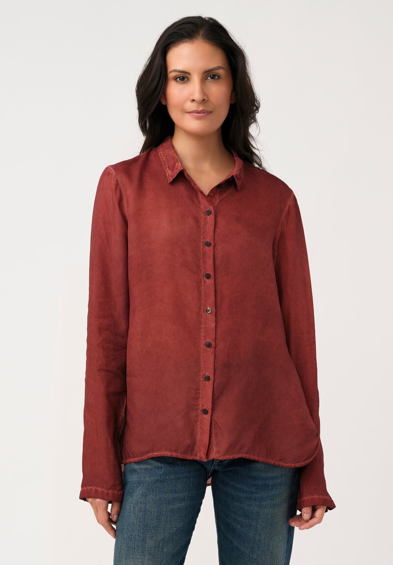 Rundholz DIP Overydyed Sheen Finish Step-Hem Shirt