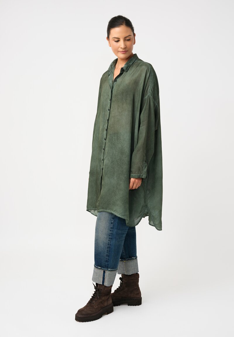 Rundholz DIP Overydyed Sheen Finish Button Down Tunic