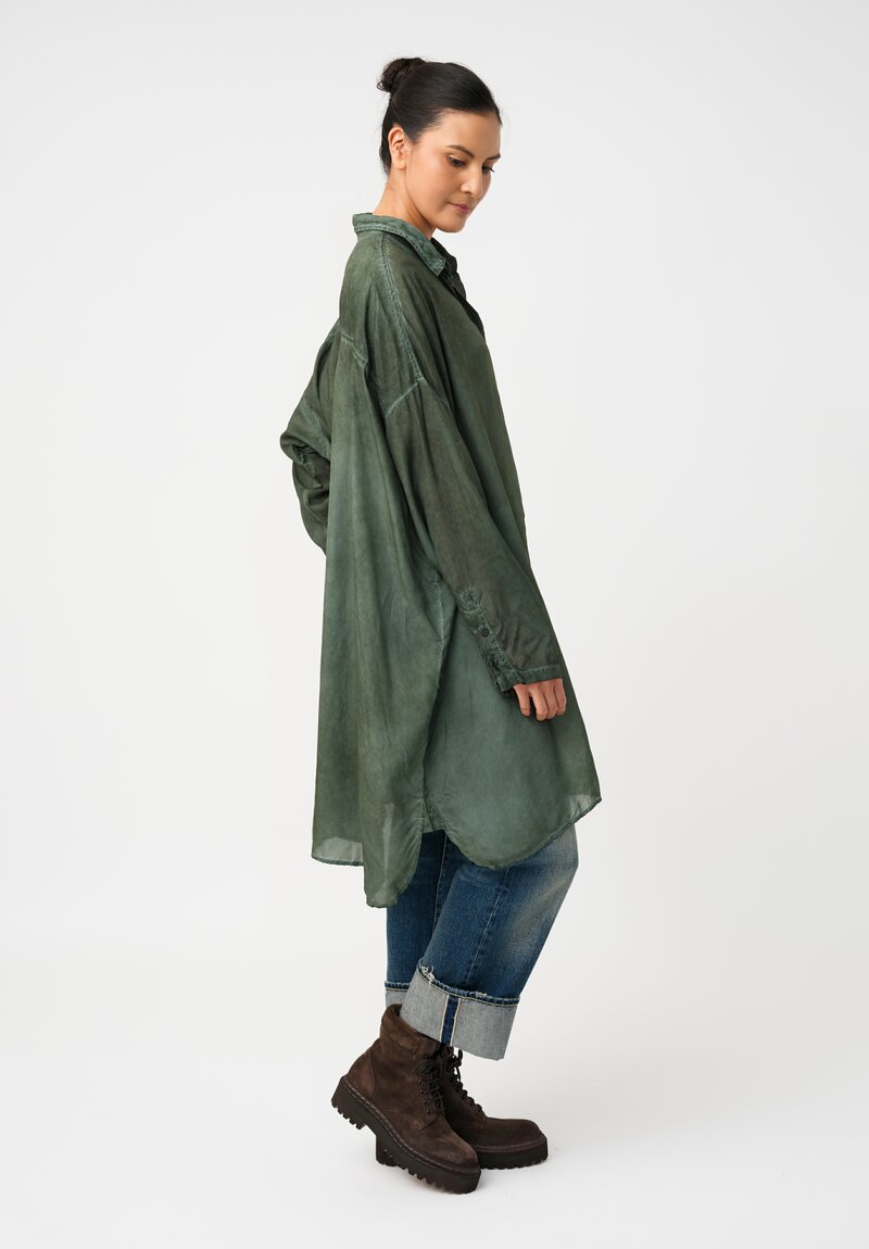 Rundholz DIP Overydyed Sheen Finish Button Down Tunic