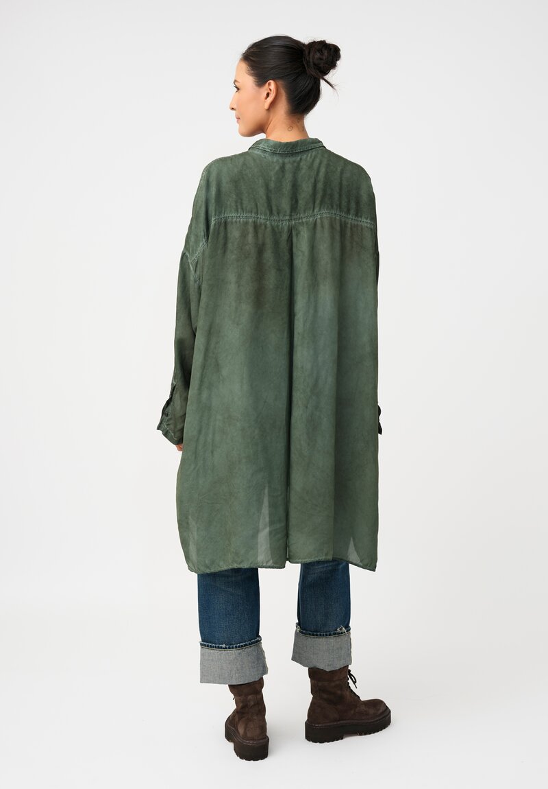 Rundholz DIP Overydyed Sheen Finish Button Down Tunic
