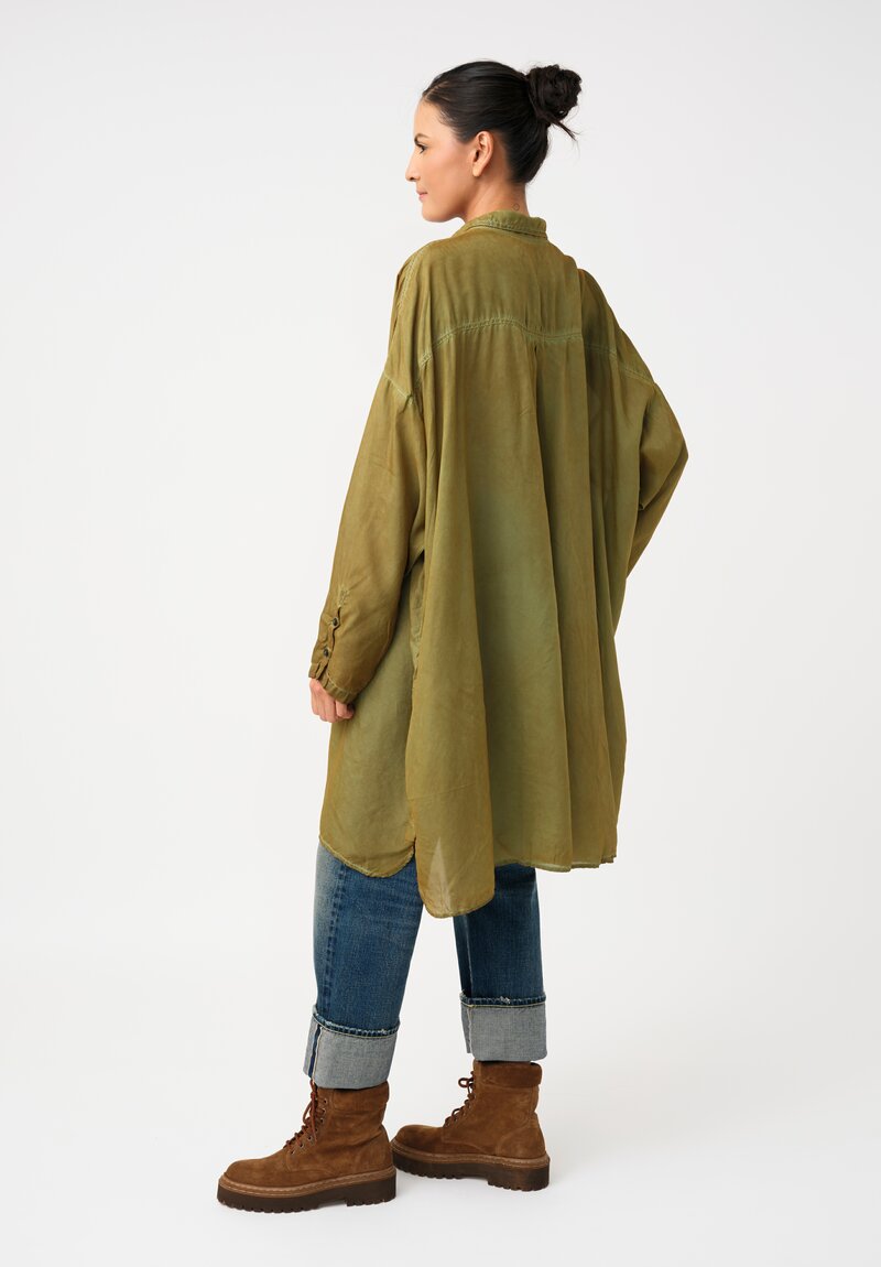 Rundholz DIP Overydyed Sheen Finish Button Down Tunic