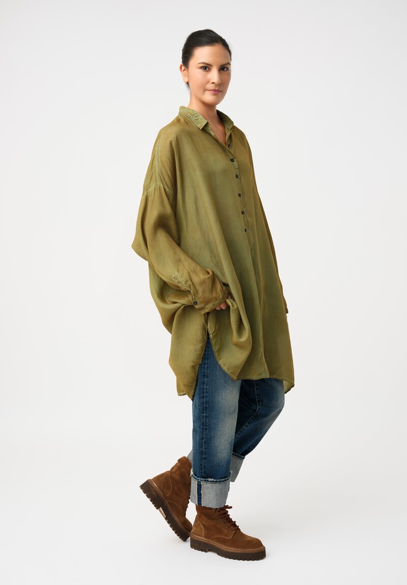 Rundholz DIP Overydyed Sheen Finish Button Down Tunic