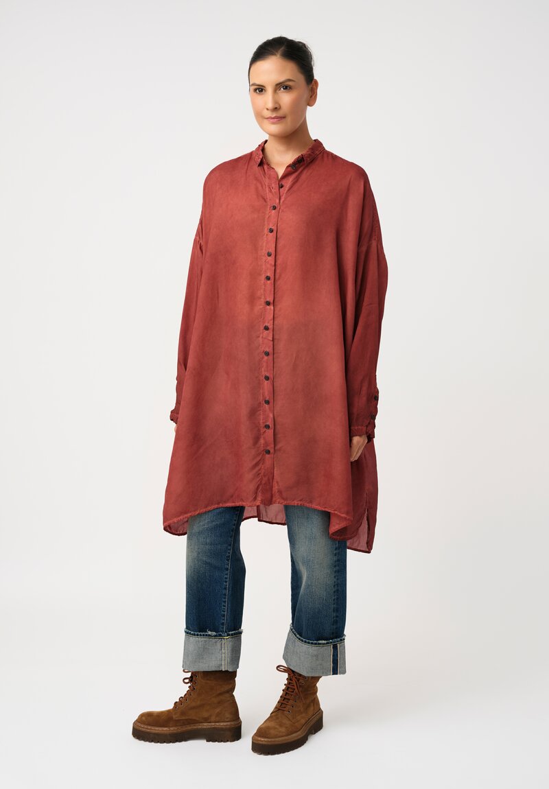 Rundholz DIP Overydyed Sheen Finish Button Down Tunic