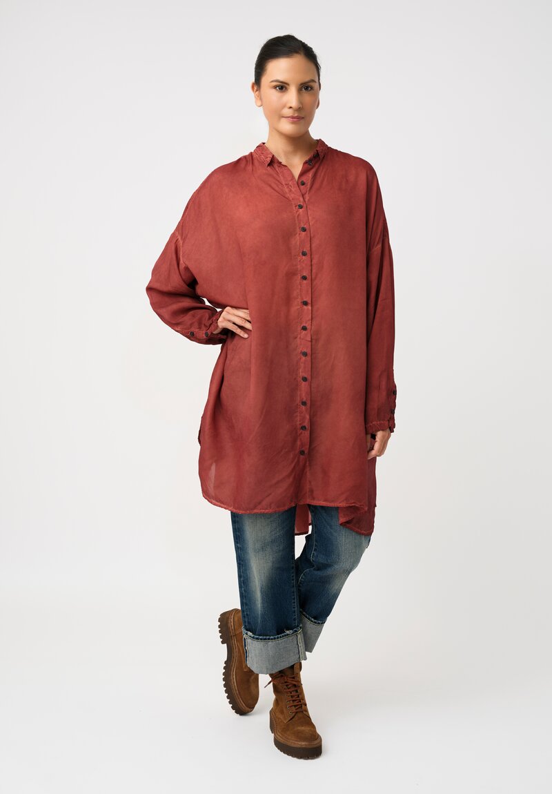 Rundholz DIP Overydyed Sheen Finish Button Down Tunic