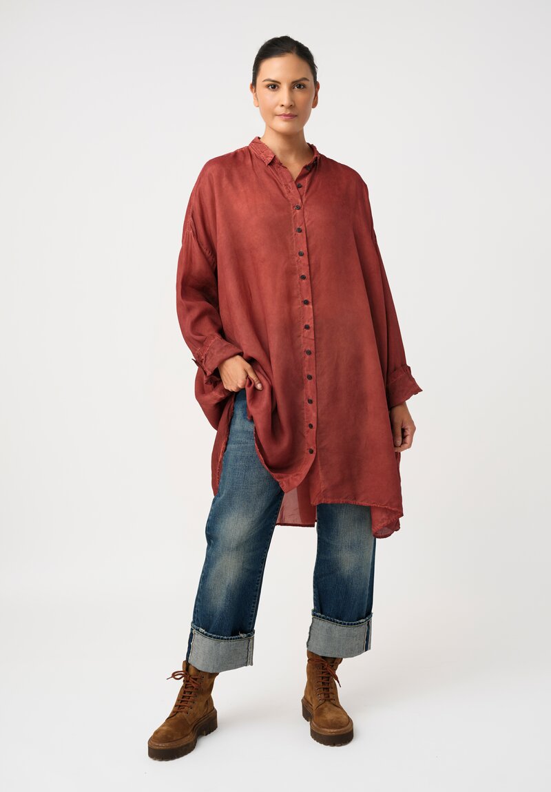 Rundholz DIP Overydyed Sheen Finish Button Down Tunic