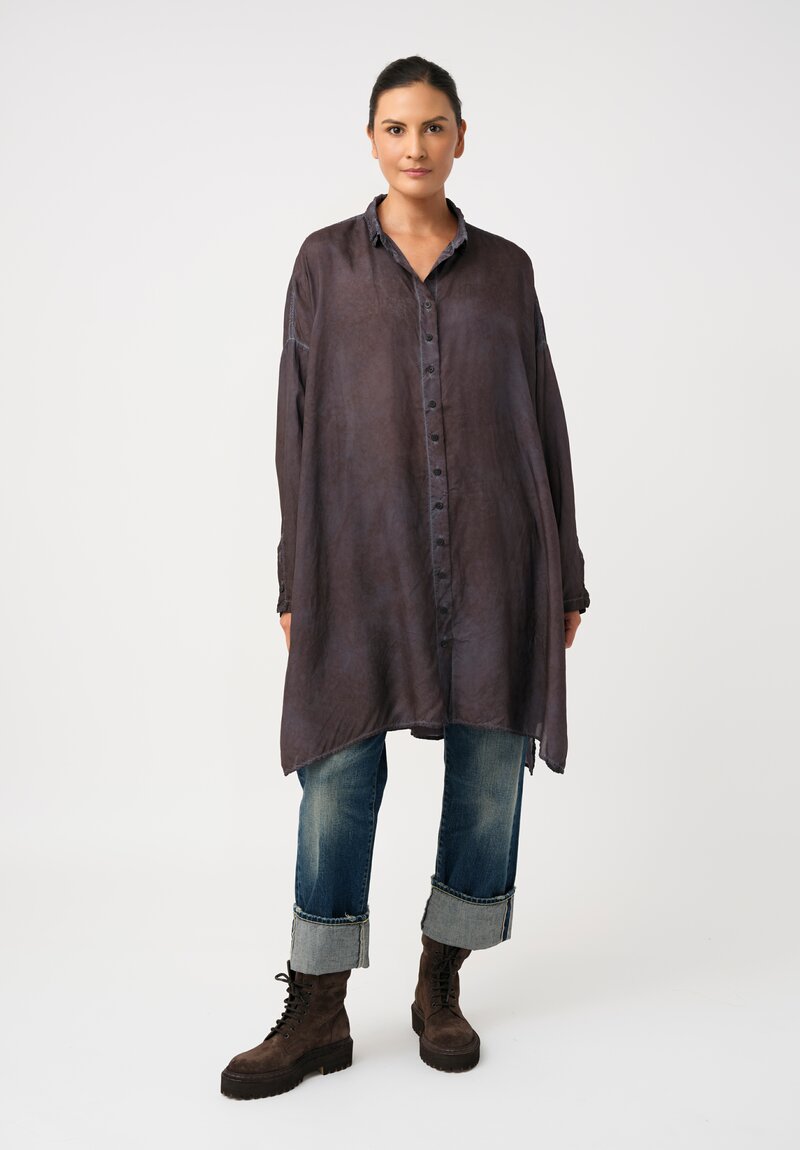 Rundholz DIP Overydyed Sheen Finish Button Down Tunic