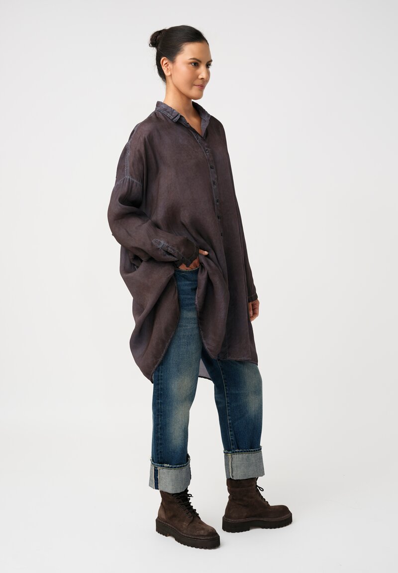 Rundholz DIP Overydyed Sheen Finish Button Down Tunic