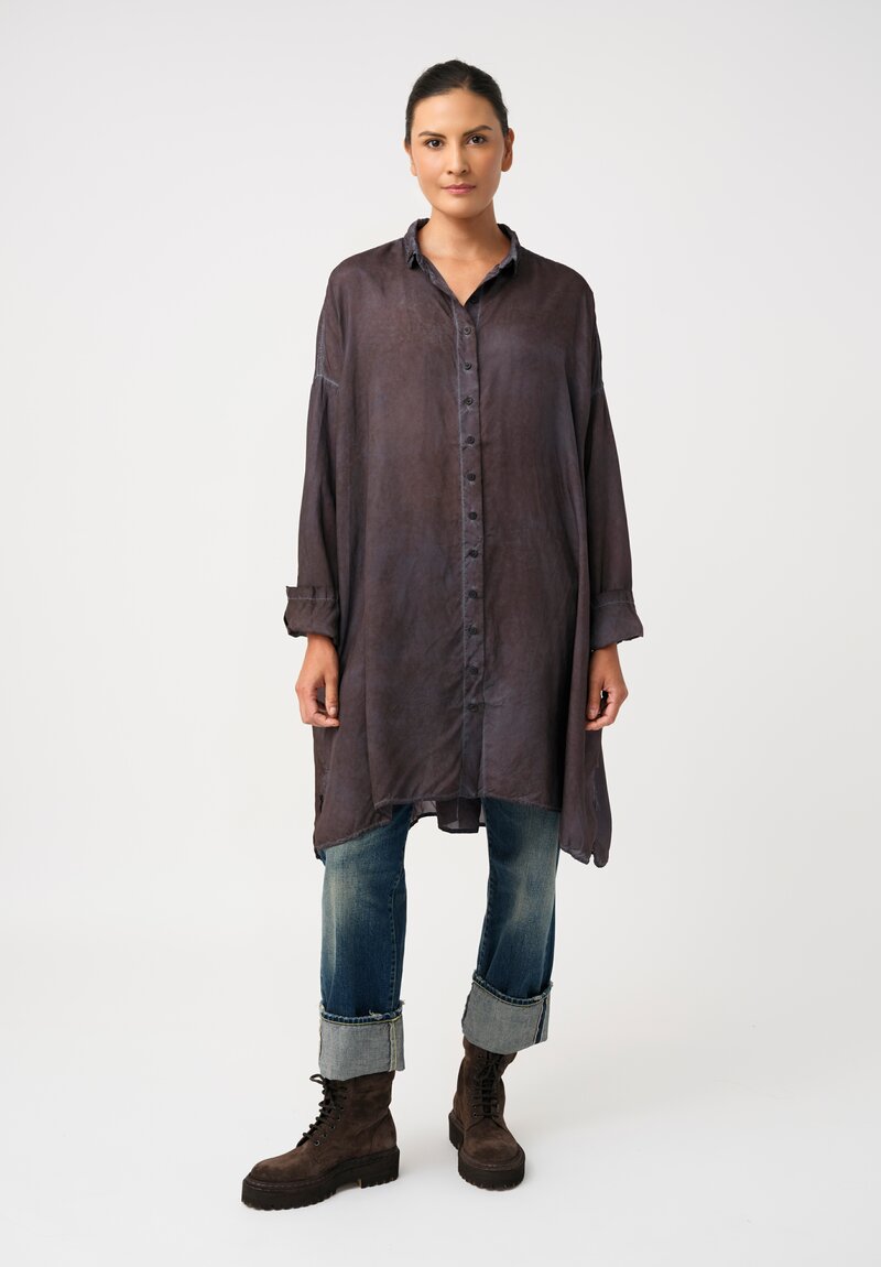 Rundholz DIP Overydyed Sheen Finish Button Down Tunic