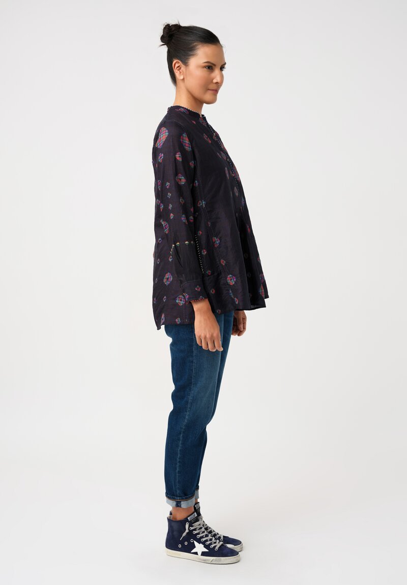 Péro Silk Two-Piece Gathered Pleat Top