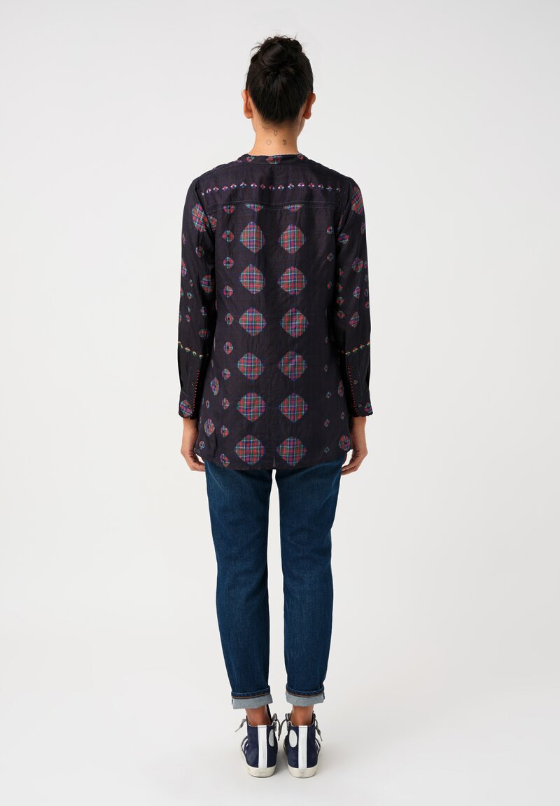 Péro Silk Two-Piece Gathered Pleat Top