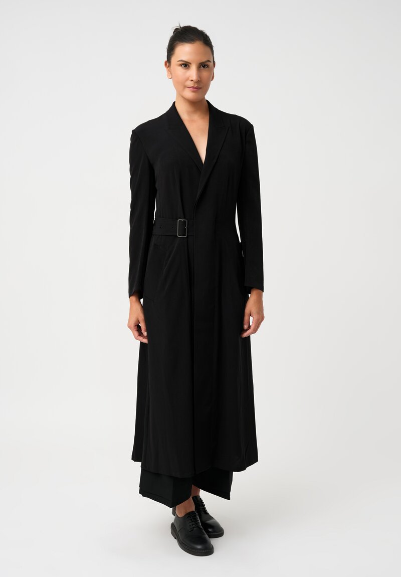 Yohji Yamamoto Peek-a-Boo Waist Belt Duster Trench Coat