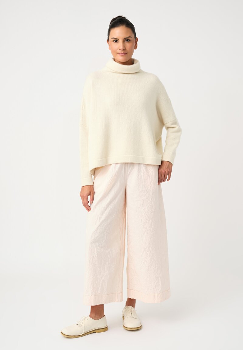 Daniela Gregis Washed Cotton Pigiama Tasche Pants in Pale Pink