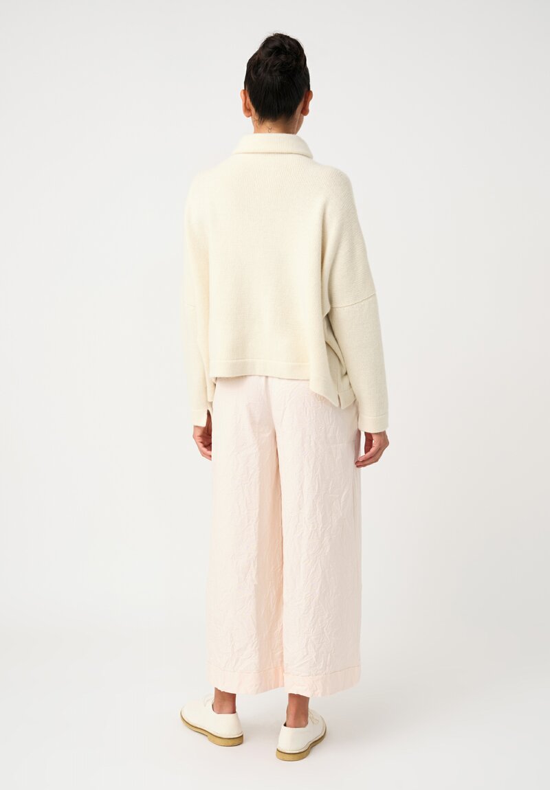 Daniela Gregis Washed Cotton Pigiama Tasche Pants in Pale Pink