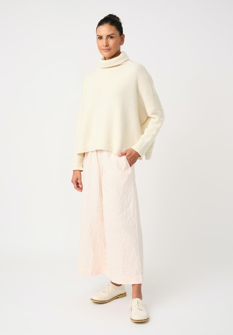 Daniela Gregis Washed Cotton Pigiama Tasche Pants in Pale Pink