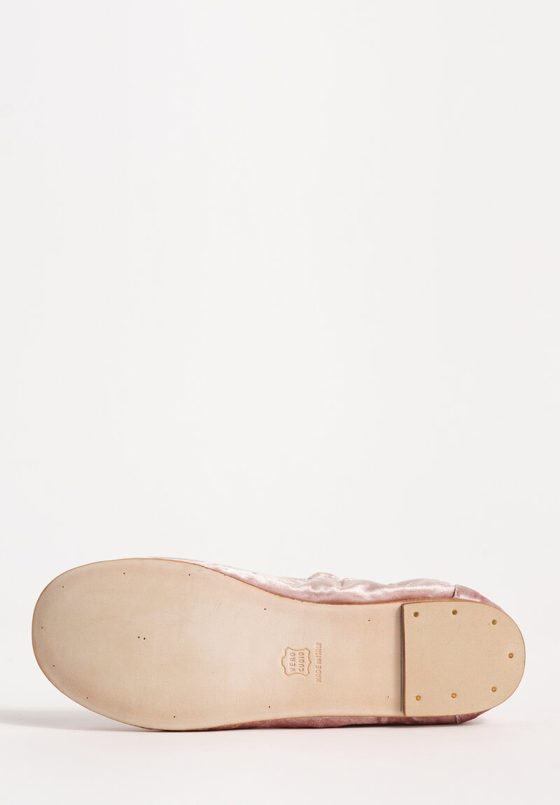Daniela Gregis Cotton Velvet Elastico Ballerina Flats